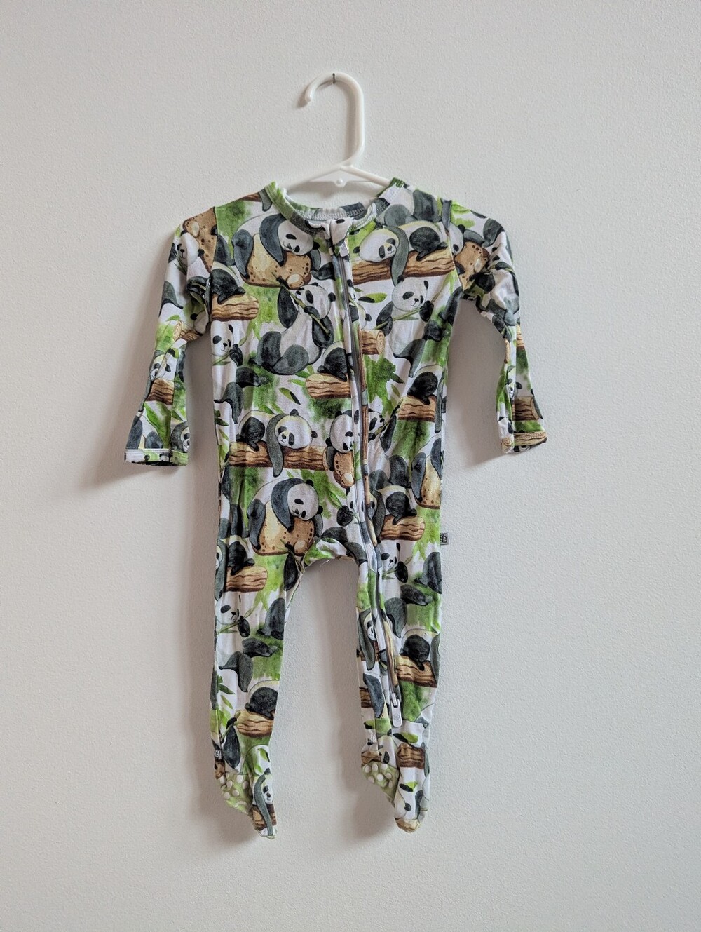 Little Bum Bums Pajamas Panda Bear 6-9m Bamboo